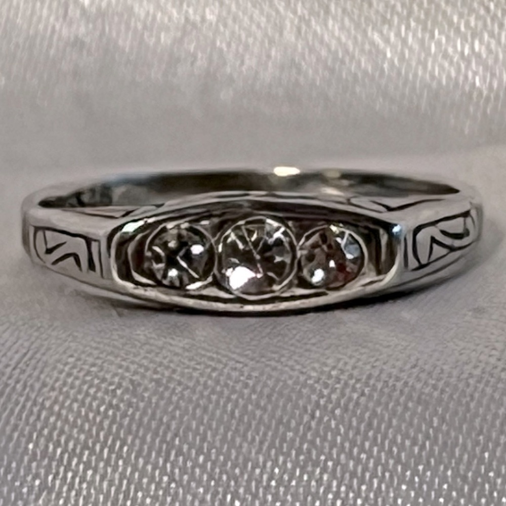 Sterling Silver and Cubic Zirconia Ring